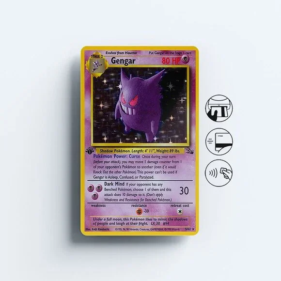 pokemon cereal cards pikachu Elite Gengar 9-Pocket Zippered PRO Binder main image 0